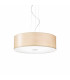 Woody  5 Light  Large Round Ceiling Pendant Wood E27