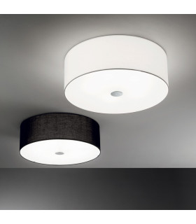 Woody  5 Light Large Ceiling Flush Light White, E27