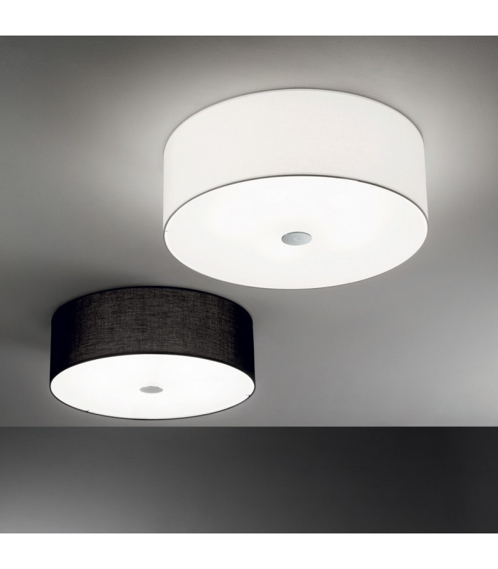 Woody  5 Light Large Ceiling Flush Light White, E27
