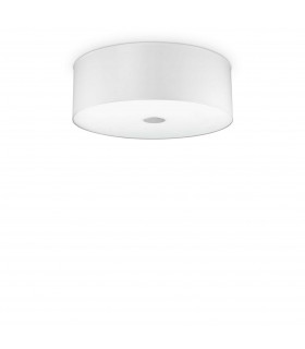 Woody  4 Light Medium Ceiling Flush Light White E27