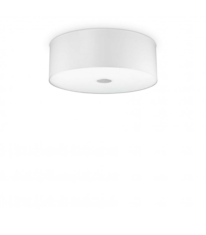 Woody  4 Light Medium Ceiling Flush Light White E27