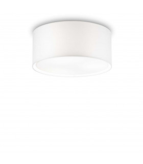 Wheel  3 Light Small Ceiling Flush Light White E27-1