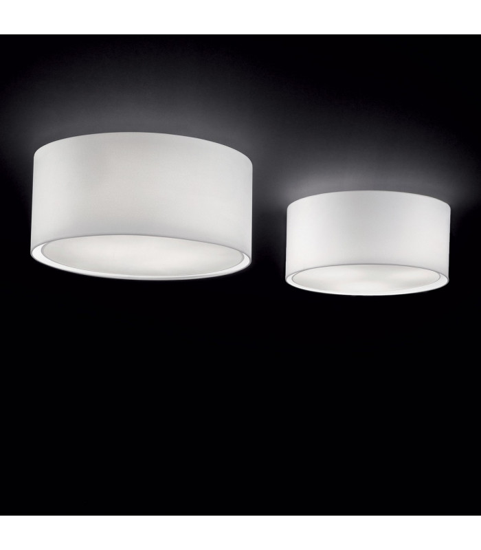 Wheel  3 Light Small Ceiling Flush Light White E27-2