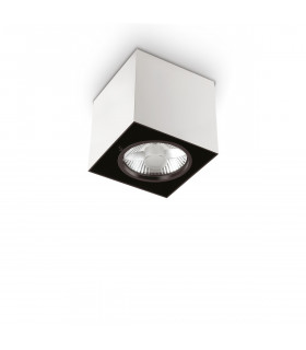 Mood 1 Light Large Square Surface Mounted Downlight White GU10-1
