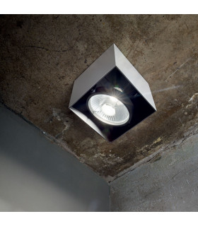 Mood 1 Light Large Square Surface Mounted Downlight White GU10-2