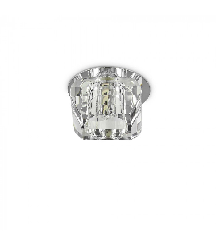 Soul 1 Light Square Recessed Ceiling Spotlight Crystal G9-1