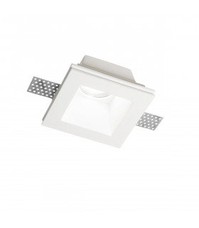 Samba 1 Light Square Recessed Spotlight White GU10-1