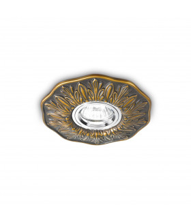 Polka 1 Light Recessed Spotlight Bronze GU10-1