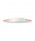 Groove LED 1 Light Large Round Warm Recessed Spotlight Panel White-2