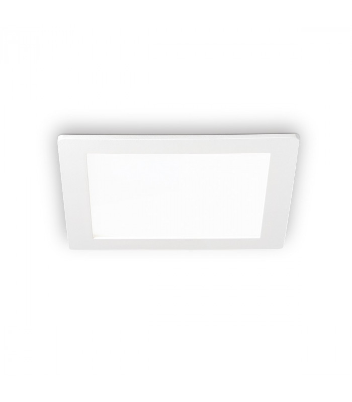 Groove LED 1 Light Large Square Warm Recessed Spotlight Panel White