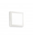 Universal LED 1 Light Indoor Square Medium Flush Light White