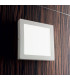 Universal LED 1 Light Indoor Square Medium Flush Light White