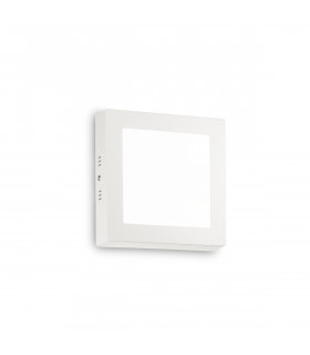 Universal LED 1 Light Indoor Square Small Flush Light White