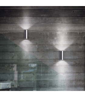 Hot  2 Light Up & Down Wall Light Chrome, GU10