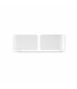 Clip  2 Light Indoor Large Wall Light White E27