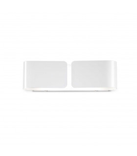 Clip  2 Light Indoor Large Wall Light White E27
