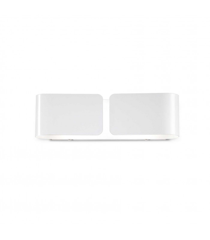 Clip  2 Light Indoor Large Wall Light White E27