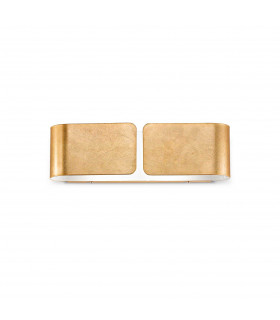 Clip  2 Light Indoor Large Wall Light Gold E27