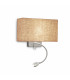 Hotel 1 Light Indoor Wall Light Canvas E27