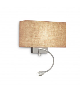 Hotel 1 Light Indoor Wall Light Canvas E27