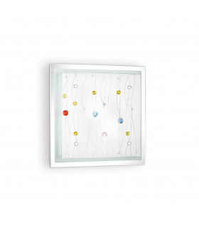Ocean  2 Light Small Ceiling Flush Light Multi-Coloured E27