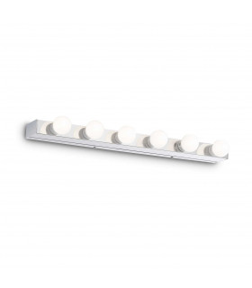 Prive'  6 Light Indoor Medium Over Mirror Wall Light Chrome E14