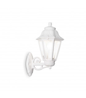 Anna 1 Light Outdoor Flush Wall Lantern White IP44 E27