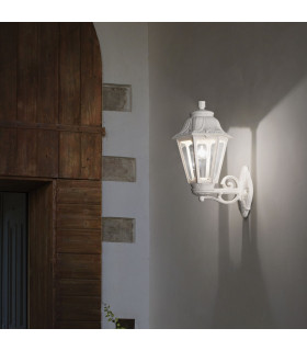 Anna 1 Light Outdoor Flush Wall Lantern White IP44, E27