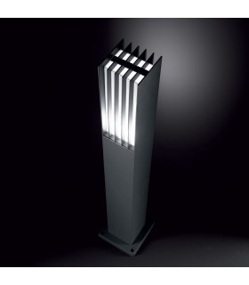 Marte 1 Light Outdoor Bollard Anthracite IP44 E27-2