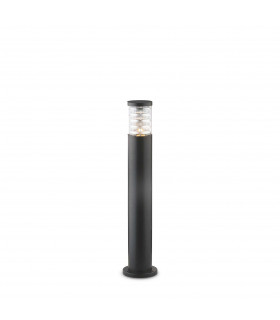 Tronco 1 Light Outdoor Tall Bollard Black IP44 E27