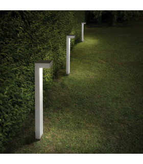 Sirio  2 Light Outdoor Tall Bollard White IP44 G9-2