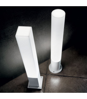 Edo Square Outdoor Bollard White IP44-2
