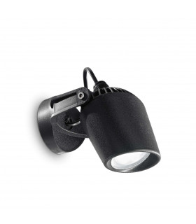 Minitommy 1 Light Outdoor Wall Spotlight Black IP66 GU10-1