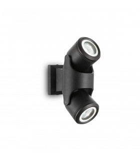 Xeno  2 Light Outdoor Wall Light Black IP44 GU10