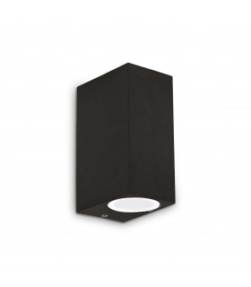 2 Light Outdoor Up Down Wall Light Black IP44 G9-1