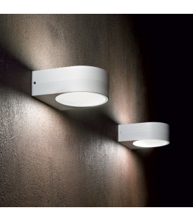 Iko 1 Light Outdoor Up Down Wall Light White IP55 E27-2