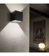 Rubik LED 1 Light Outdoor Up Down Wall Light Black IP44-2