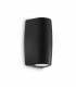 Keope  LED 2 Light Outdoor Small Up Down Wall Light Black IP55 GU10