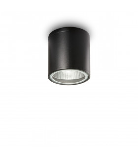 Gun 1 Light Outdoor Surface Mounted Ceiling Downlights Black IP44 GU10