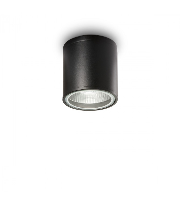 Gun 1 Light Outdoor Surface Mounted Ceiling Downlights Black IP44 GU10