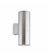Gun  2 Light Outdoor Large Up Down Wall Light Aluminium Putty IP54 E27-1