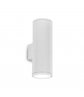 Gun  2 Light Outdoor Large Up Down Wall Light Black White IP54 E27