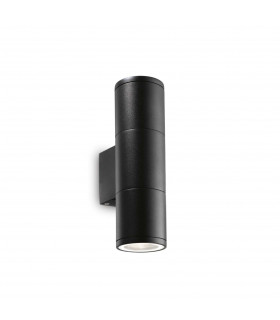 Gun  2 Light Outdoor Small Up Down Wall Light Black White IP44 E27