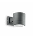 Snif Round 1 Light Outdoor Up Down Wall Light Black Anthracite IP54 G9-1