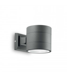 Snif Round 1 Light Outdoor Up Down Wall Light Black Anthracite IP54 G9-1