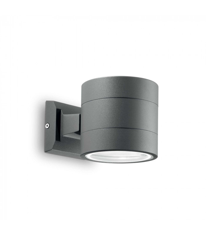 Snif Round 1 Light Outdoor Up Down Wall Light Black Anthracite IP54 G9-1