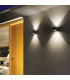 Snif Round 1 Light Outdoor Up Down Wall Light Black Anthracite IP54 G9-2