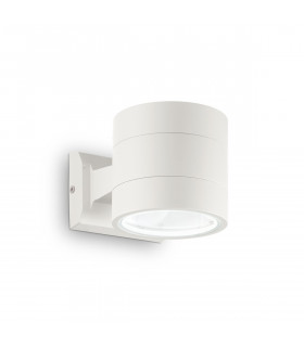 Snif Round 1 Light Outdoor Up Down Wall Light White Putty IP54 G9