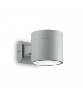 Snif Round 1 Light Outdoor Up Down Wall Light White Grey IP54 G9