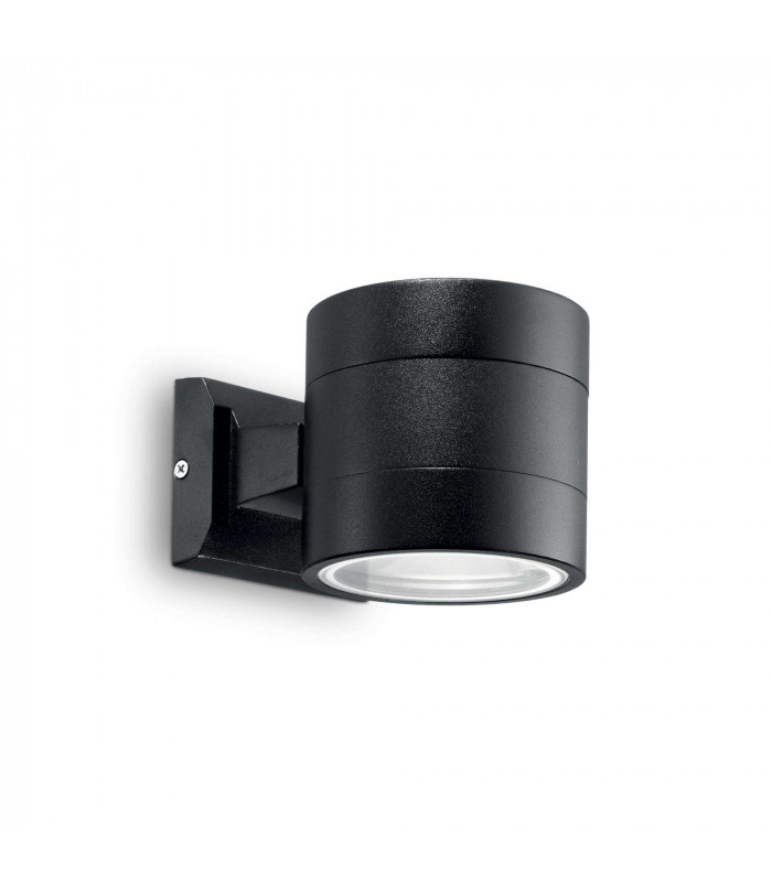 Snif Round 1 Light Outdoor Up Down Wall Light Black IP54 G9